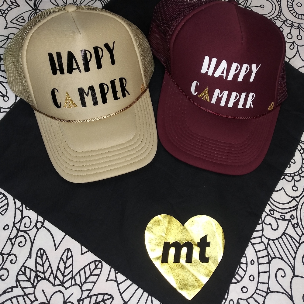 Happy Camper Mother Trucker hat